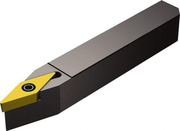 Sandvik Coromant - QS-SVVB, Neutral Cut, 17.50° Lead Angle, 16mm Shank Height x 16mm Shank Width, Neutral Rake Indexable Turning Toolholder - 70mm OAL, VBMT 11 03 04 Insert Compatibility, Series CoroTurn 107 - USA Tool & Supply