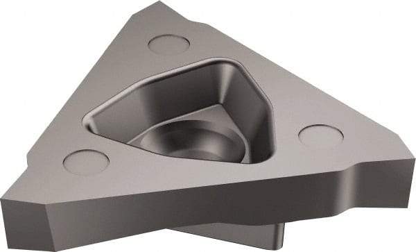 Sandvik Coromant - TN123T3 BG Grade H10F, 3.4mm Cutting Width Cemented Carbide Grooving Insert - 6.4mm Max Depth of Cut, Neutral, Uncoated - USA Tool & Supply