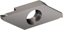 Sandvik Coromant - MACL3 MAC 1105 Grade, 0.0591" Cutting Width, Carbide Cutoff Insert - 0° Left Hand Lead Angle, 0.002" Cnr Rad, TiAlN Coated - USA Tool & Supply