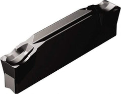 Sandvik Coromant - N123F2-...F CR 3115 Grade, 0.0984" Cutting Width, Carbide Cutoff Insert - 0° Neutral Lead Angle, 0.0118" Cnr Rad, TiCN/Al2O3 Coated - USA Tool & Supply