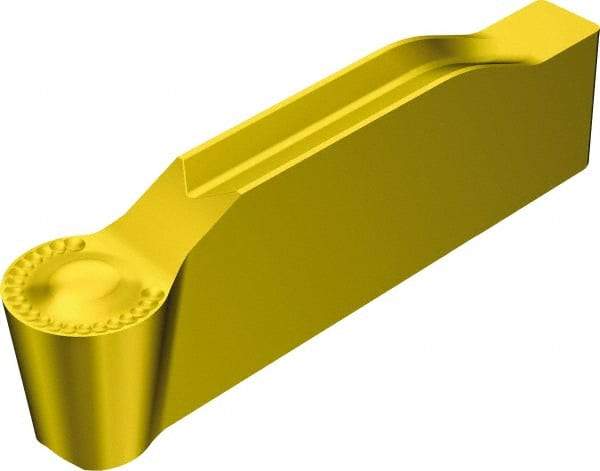 Sandvik Coromant - 0600N123 Grade 2135, 6mm Cutting Width Carbide Grooving Insert - 2.8mm Max Depth of Cut, Neutral, 3mm Corner Radius, TiCN/Al2O3/TiN Finish - USA Tool & Supply