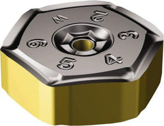 Sandvik Coromant - HNEF090508 KW Grade 3330 Carbide Milling Insert - TiCN/Al2O3/TiN Finish, 5.56mm Thick, 16.26mm Inscribed Circle - USA Tool & Supply