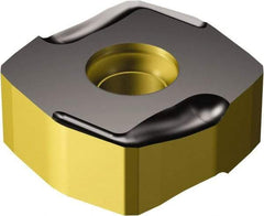 Sandvik Coromant - N3651505 KW4 Grade 3330 Carbide Milling Insert - TiCN/Al2O3/TiN Finish, 5.56mm Thick, 15mm Inscribed Circle, 0.55mm Corner Radius - USA Tool & Supply