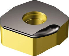Sandvik Coromant - N3651505 KW8 Grade 3220 Carbide Milling Insert - TiCN/Al2O3/TiN Finish, 5.66mm Thick, 15mm Inscribed Circle - USA Tool & Supply