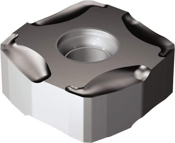 Sandvik Coromant - R3651505 PM Grade 1010 Carbide Milling Insert - TiAlN2 Finish, 5.56mm Thick, 15mm Inscribed Circle, 0.3mm Corner Radius - USA Tool & Supply