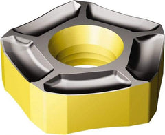 Sandvik Coromant - 357R2408 PM Grade 4240 Carbide Milling Insert - TiCN/Al2O3/TiN Finish, 7.94mm Thick, 24mm Inscribed Circle, 1mm Corner Radius - USA Tool & Supply