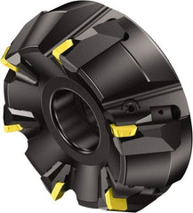Sandvik Coromant - 315mm Cut Diam, 60mm Arbor Hole, 18mm Max Depth of Cut, 60° Indexable Chamfer & Angle Face Mill - 12 Inserts, 360R-2807 Insert, Right Hand Cut, Series CoroMill 360 - USA Tool & Supply