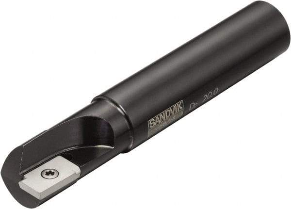Sandvik Coromant - 2 Inserts, 32mm Cut Diam, 32mm Arbor Diam, 15mm Max Depth of Cut, Indexable Square-Shoulder Face Mill - 130mm High, R216.2-07T3 Insert Compatibility, Series U-Max - USA Tool & Supply