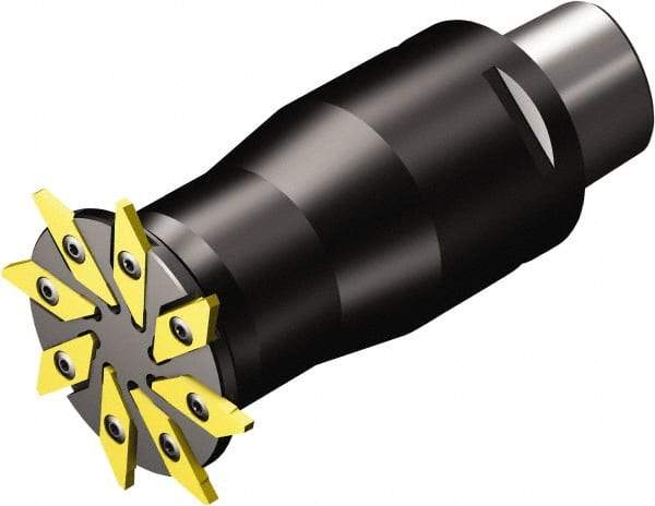 Sandvik Coromant - Coromant Capto Connection, 6.3mm Depth of Cut, 66mm Cutter Diam, Indexable Slotting Cutter - Steel - USA Tool & Supply