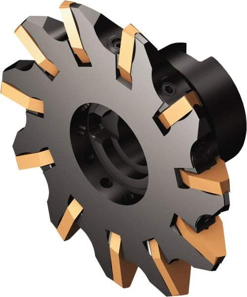 Sandvik Coromant - Shell Mount Connection, 0.5787" Depth of Cut, 140mm Cutter Diam, 1.2598" Hole Diam, 13 Tooth Indexable Slotting Cutter - 162..Qxx Toolholder, 176M60-N150612E-PM Insert, Right Hand Cutting Direction - USA Tool & Supply