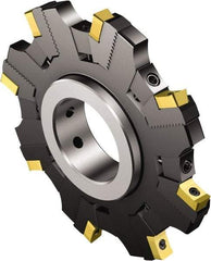 Sandvik Coromant - 40 Connection, 121mm Cutter Diam, 1.5748" Hole Diam, 8 Tooth Indexable Slotting Cutter - R/L331.52..Sxx Toolholder, N331.1A-11 Insert, Left Hand Cutting Direction - USA Tool & Supply