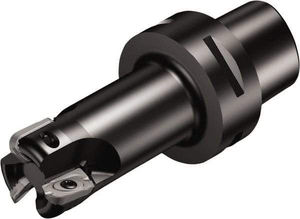 Sandvik Coromant - 2 Inserts, 2" Cut Diam, 1.9685" Arbor Diam, 0.7087" Max Depth of Cut, Indexable Square-Shoulder Face Mill - 90° Lead Angle, 4" High, R790-2205.. Insert Compatibility, Through Coolant, Series CoroMill 790 - USA Tool & Supply
