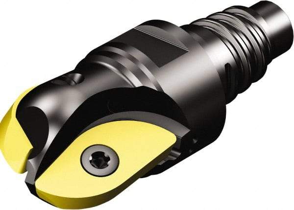Sandvik Coromant - 1" Cut Diam, 0.893" Max Depth of Cut, 24.5mm Shank Diam, 2.3228" OAL, Indexable Ball Nose End Mill - 1.378" Head Length, E25 Modular Connection, RA216.. EH Toolholder, RA216-25 04 Insert - USA Tool & Supply