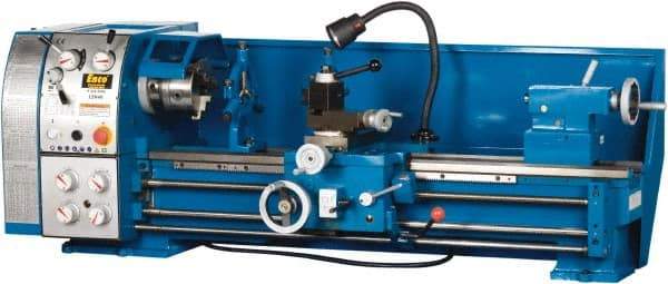 Enco - 13" Swing, 40" Between Centers, 220 Volt, Single Phase Bench Lathe - 5MT Taper, 1-1/2 hp, 65 to 1,810 RPM, 1-1/2" Bore Diam, 750mm Deep x 580mm High x 1,676mm Long - USA Tool & Supply