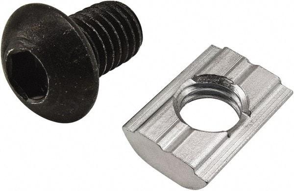 80/20 Inc. - Open Shelving Button Head Socket Cap Screw - 12mm Long, Use with 15/30/40 Series - USA Tool & Supply