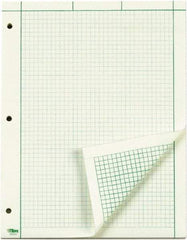 TOPS - 100 Sheet, 8-1/2 x 11", Quadrille Engineering Computation Pad - Green - USA Tool & Supply