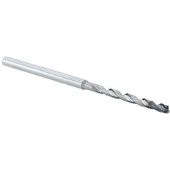 Walter-Titex - 2.4mm, 140° Point, Solid Carbide Micro Drill Bit - 67mm OAL, 28mm Flute Length, 3mm Shank Diam, Series A6489AMP - USA Tool & Supply