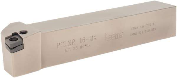 Iscar - PCLN, Right Hand Cut, 95° Lead Angle, 1" Shank Height x 1" Shank Width, Negative Rake Indexable Turning Toolholder - 6" OAL, CN.. Insert Compatibility, Series Isoturn - USA Tool & Supply