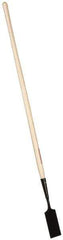 Razor-Back - 3-3/4 Inch Wide Blade x 6 Inch High Blade Sidewalk and Ice Scraper - 48 Inch Long Ash, Straight Handle - USA Tool & Supply