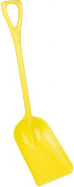 Remco - 14" High x 11" Wide Square Plastic Shovel - 38" Long Plastic D-Grip Handle - USA Tool & Supply