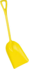 Remco - 17" High x 14" Wide Square Plastic Shovel - 42" Long Plastic D-Grip Handle - USA Tool & Supply