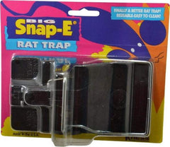 Made in USA - Snap Trap for Use on Rats - 5-1/2 Inch Long x 3 Inch Wide x 3-3/4 Inch High, Polystyrene and Steel - USA Tool & Supply