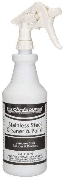PRO-SOURCE - 0.25 Gallon Liquid Stainless Steel Cleaner - Bottle - USA Tool & Supply