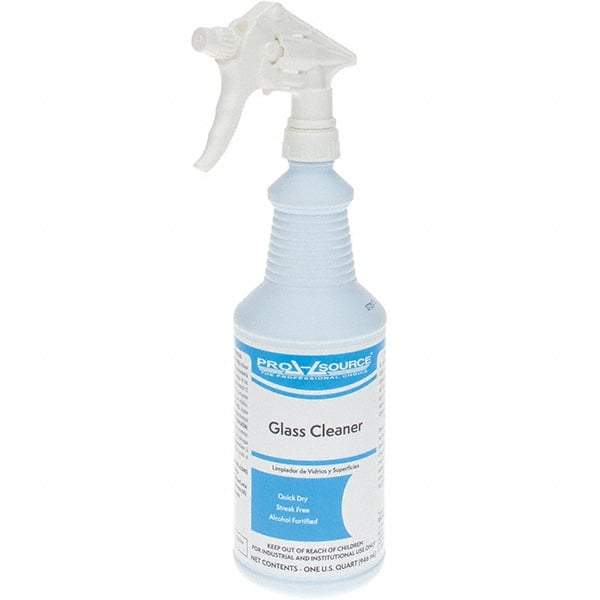 PRO-SOURCE - 32 oz Spray Bottle Clean/Fresh Glass Cleaner - Use on Glass & Mirror - USA Tool & Supply