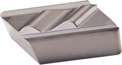Kennametal - NPL132, KCU25 Grade Carbide Profiling Insert - AlTiN Finish, 55° Incl Angle, Parallelogram, 0.608" Side Length, 3/16" Thick, 1/32" Corner Radius - USA Tool & Supply