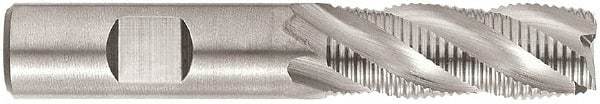 Niagara Cutter - 5/8" Diam, Fine Pitch, 1-5/8" LOC, 4 Flute Cobalt Corner Chamfer Roughing End Mill - TiCN Finish, 3-3/4" OAL, 5/8" Shank Diam, Single End, Centercutting, 35° Helix - USA Tool & Supply