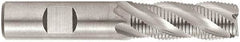 Niagara Cutter - 1" Diam, Fine Pitch, 1" LOC, 5 Flute Cobalt Corner Chamfer Roughing End Mill - TiAlN Finish, 3-7/8" OAL, 1" Shank Diam, Single End, Centercutting, 35° Helix - USA Tool & Supply