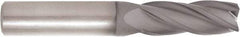 Niagara Cutter - 1/2", 4 Flute, Single End, Solid Carbide, 0.03" Corner Radius End Mill - 4" OAL, 30° Helix, Right Hand Flute, 1-3/8" LOC, Right Hand Cut - USA Tool & Supply