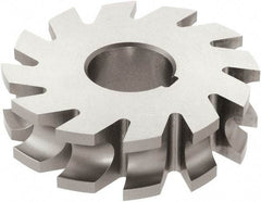 Keo - 1/16" Radius, 1/8" Circle Diam, 2-1/4" Cutter Diam, 1/4" Cutting Width, Arbor Connection, Concave Radius Cutter - High Speed Steel, TiN Finish, Form Relieved, 16 Teeth - USA Tool & Supply