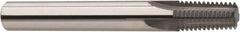 Niagara Cutter - 3/4-14 Thread, 1/2" Shank Diam, AlCrN Coating, Solid Carbide Straight Flute Thread Mill - 4 Flutes, 4" OAL, 3/4" Min Noml Diameter - USA Tool & Supply