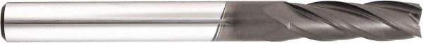 Niagara Cutter - 4mm, 15mm LOC, 4mm Shank Diam, 55mm OAL, 4 Flute, Solid Carbide Square End Mill - Single End, Diamond Finish, Spiral Flute, 30° Helix, Centercutting, Right Hand Cut, Right Hand Flute, Series DIA430M - USA Tool & Supply