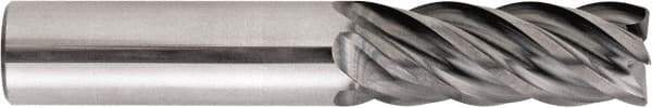 Niagara Cutter - 10mm, 20mm LOC, 10mm Shank Diam, 73mm OAL, 5 Flute, Solid Carbide Square End Mill - Single End, AlTiN Finish, Spiral Flute, Variable° Helix, Centercutting, Right Hand Cut, Right Hand Flute, Series STS540M - USA Tool & Supply