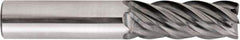 Niagara Cutter - 10mm, 20mm LOC, 10mm Shank Diam, 73mm OAL, 5 Flute, Solid Carbide Square End Mill - Single End, AlTiN Finish, Spiral Flute, Variable° Helix, Centercutting, Right Hand Cut, Right Hand Flute, Series STS540M - USA Tool & Supply