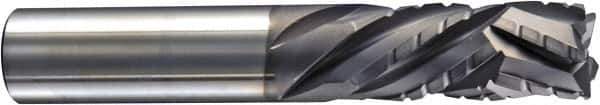 Niagara Cutter - 3/8" Cutting Diam x 1" Length of Cut, 5 Flute, Compression Spiral Router Bit - Diamond Coated, Right Hand Cut, Solid Carbide, 3" OAL x 3/8" Shank Diam, Chipbreaker, 30° Helix Angle - USA Tool & Supply