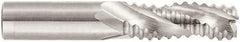 Niagara Cutter - 3/8" Diam, Coarse Pitch, 1/2" LOC, 3 Flute Solid Carbide 45° Corner Chamfer Roughing End Mill - Uncoated, 2" OAL, 3/8" Shank Diam, Single End, Centercutting, 30° Helix - USA Tool & Supply