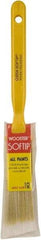 Wooster Brush - 2-1/2" Synthetic Sash Brush - 2-7/16" Bristle Length, Plastic Handle - USA Tool & Supply