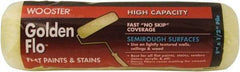 Wooster Brush - 1/2" Nap, 9" Wide Paint General Purpose Roller Cover - Semi-Rough Texture, Fabric - USA Tool & Supply