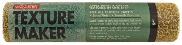 Wooster Brush - 9" Wide Paint General Purpose Roller Cover - Medium to Semi-Rough Texture, Plastic - USA Tool & Supply