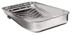 Wooster Brush - 9" Roller Compatible Paint Roller Tray - 3 Qt Capacity, 13" Wide, Steel - USA Tool & Supply