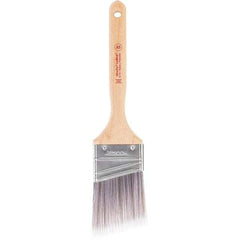 Wooster Brush - 2-1/2" Synthetic Paint Brush - 2-15/16" Bristle Length, Maple Handle - USA Tool & Supply