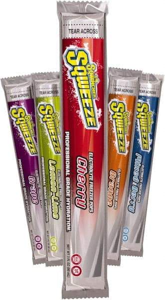 Sqwincher - 3 oz Pack Assorted Flavors Freeze Pop - Liquid Concentrate, Yields 3 oz - USA Tool & Supply