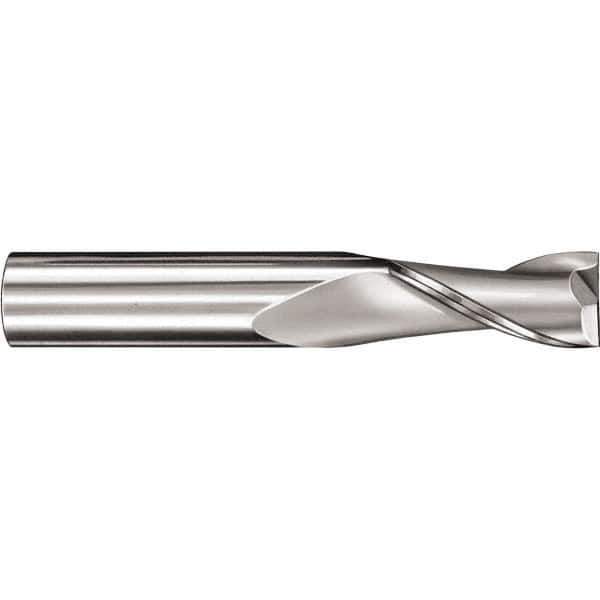 SGS - 16mm, 26mm LOC, 16mm Shank Diam, 92mm OAL, 2 Flute, Solid Carbide Square End Mill - Single End, TiCN Finish, Spiral Flute, 30° Helix, Centercutting, Right Hand Cut, Right Hand Flute, Series 52M - USA Tool & Supply