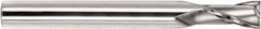 SGS - 10mm, 25mm LOC, 10mm Shank Diam, 100mm OAL, 2 Flute, Solid Carbide Square End Mill - Single End, TiCN Finish, Spiral Flute, 30° Helix, Centercutting, Right Hand Cut, Right Hand Flute, Series 59M - USA Tool & Supply