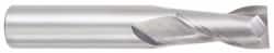 OSG - 22mm, 38mm LOC, 22mm Shank Diam, 102mm OAL, 2 Flute, Solid Carbide Square End Mill - USA Tool & Supply
