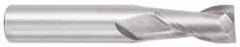 OSG - 22mm, 38mm LOC, 22mm Shank Diam, 102mm OAL, 2 Flute, Solid Carbide Square End Mill - USA Tool & Supply