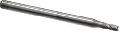 OSG - 2mm, 4mm LOC, 3mm Shank Diam, 39mm OAL, 4 Flute, Solid Carbide Square End Mill - Single End, Uncoated, Spiral Flute, 30° Helix, Centercutting, Right Hand Cut, Right Hand Flute, Series 414 - USA Tool & Supply